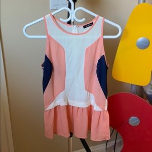 Do & Be Colourblock Sleeveless Blouse